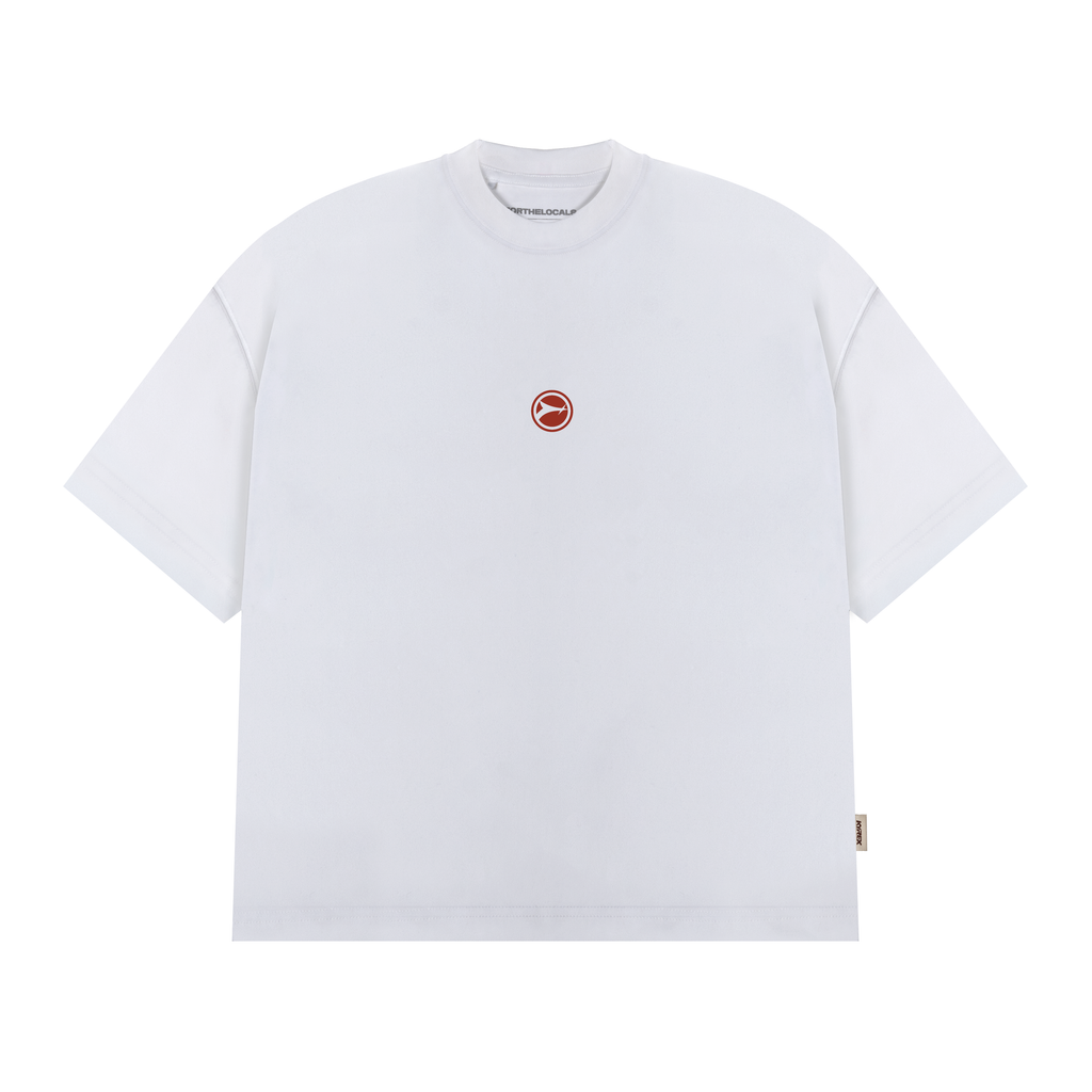 Essential Daily Wear T-shirt White/Red