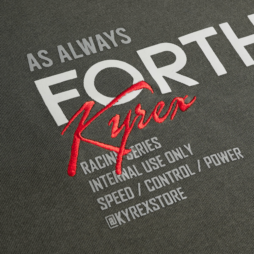 Double Sleeve Racing Division T-shirt - Grey