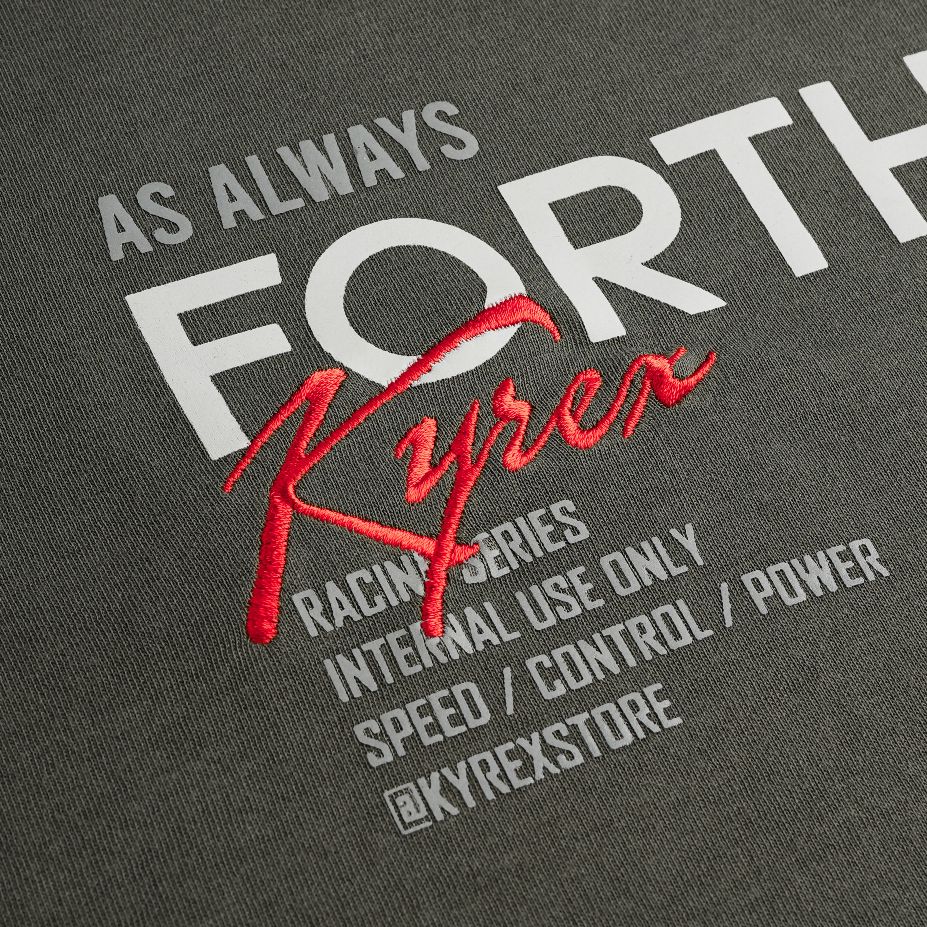 Double Sleeve Racing Division T-shirt - Grey
