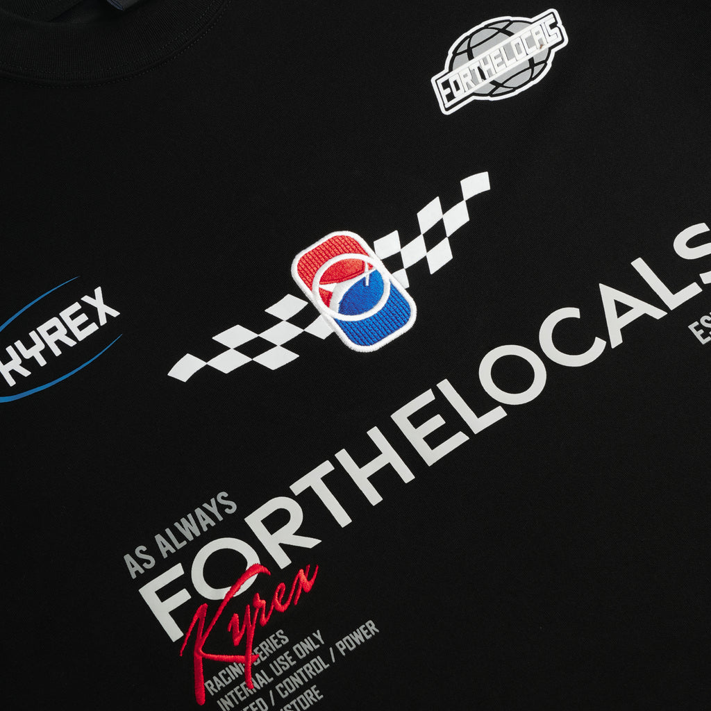 Double Sleeve Racing Division T-shirt - Black