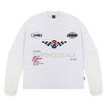 Double Sleeve Racing Division T-shirt - White
