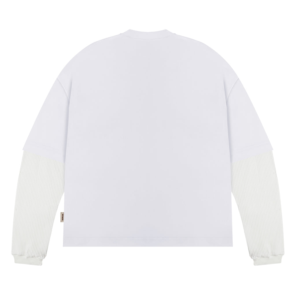 Double Sleeve Racing Division T-shirt - White