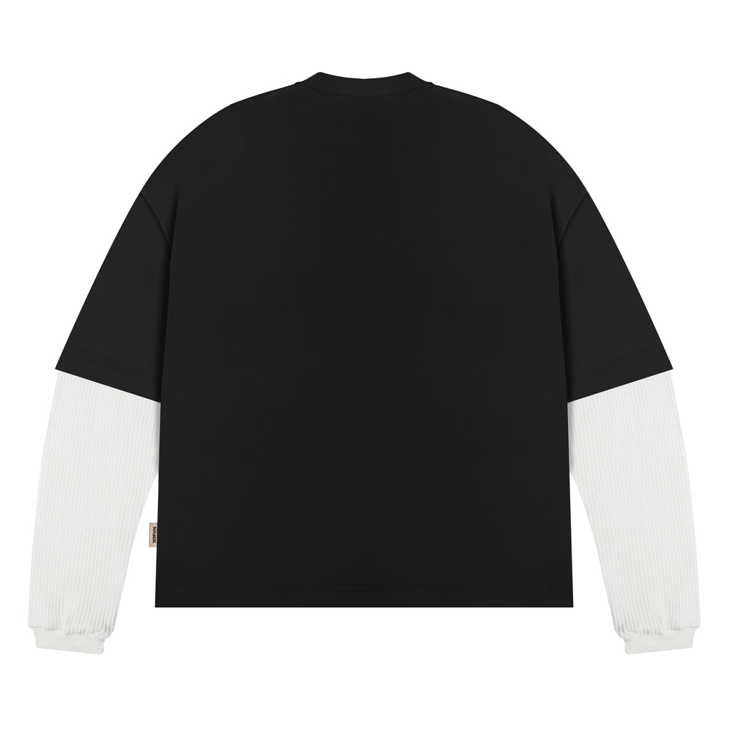 Double Sleeve Racing Division T-shirt - Black