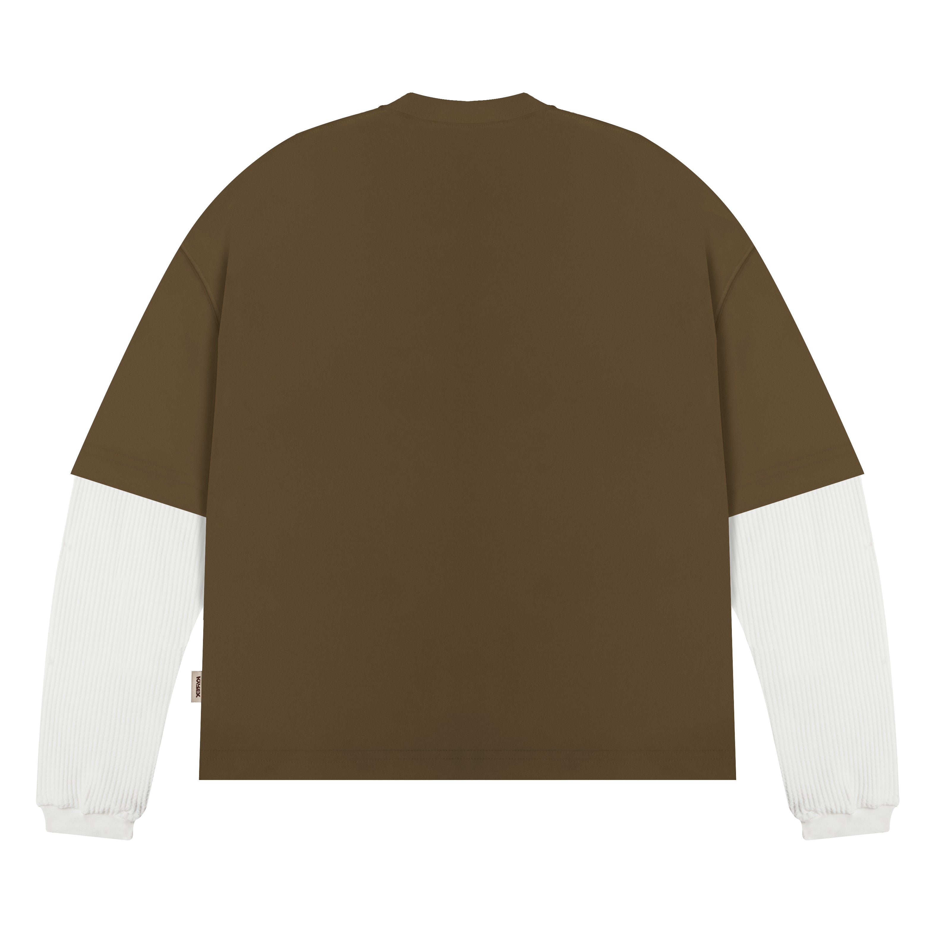 Double Sleeve Racing Division T-shirt - Brown