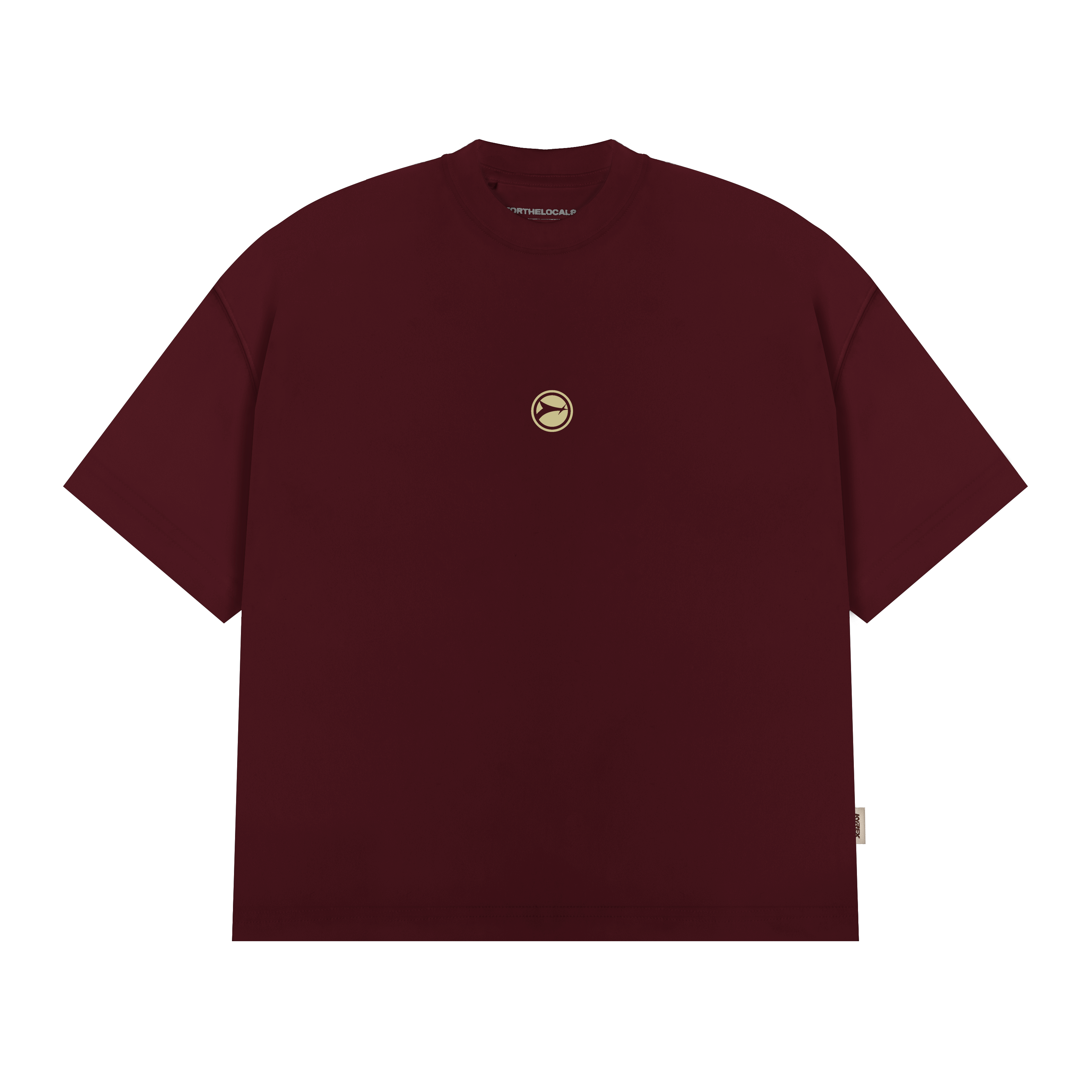 Essential Daily Wear T-shirt Maroon/Cream