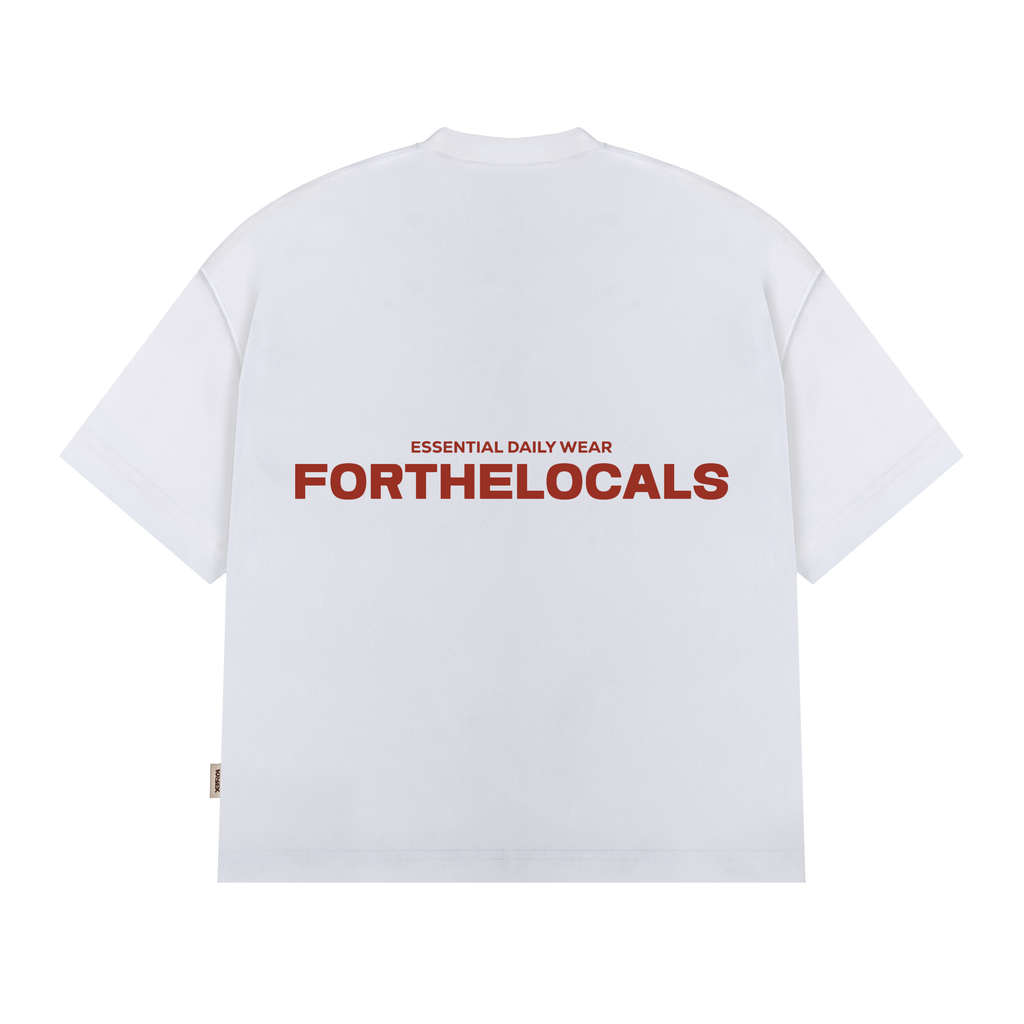 Essential Daily Wear T-shirt White/Red