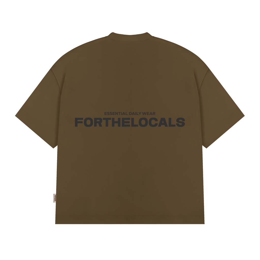 Essential Daily Wear T-shirt Brown/Dark grey