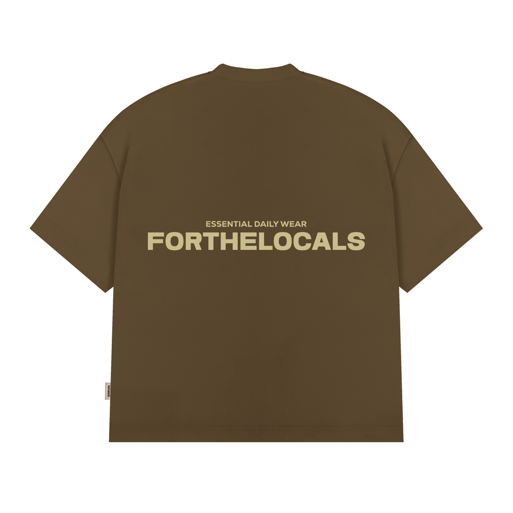 Essential Daily Wear T-shirt Brown/Cream