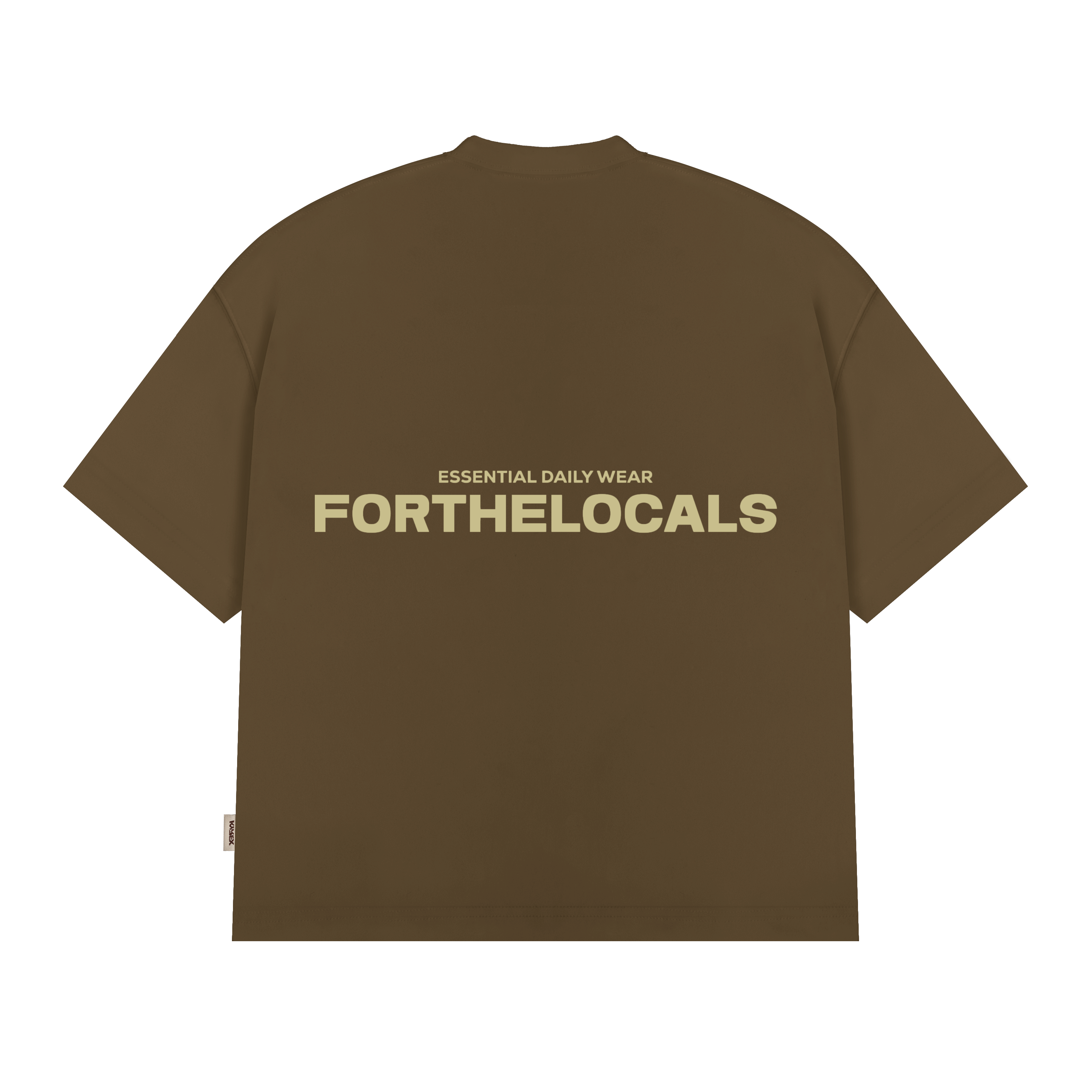 Essential Daily Wear T-shirt Brown/Cream