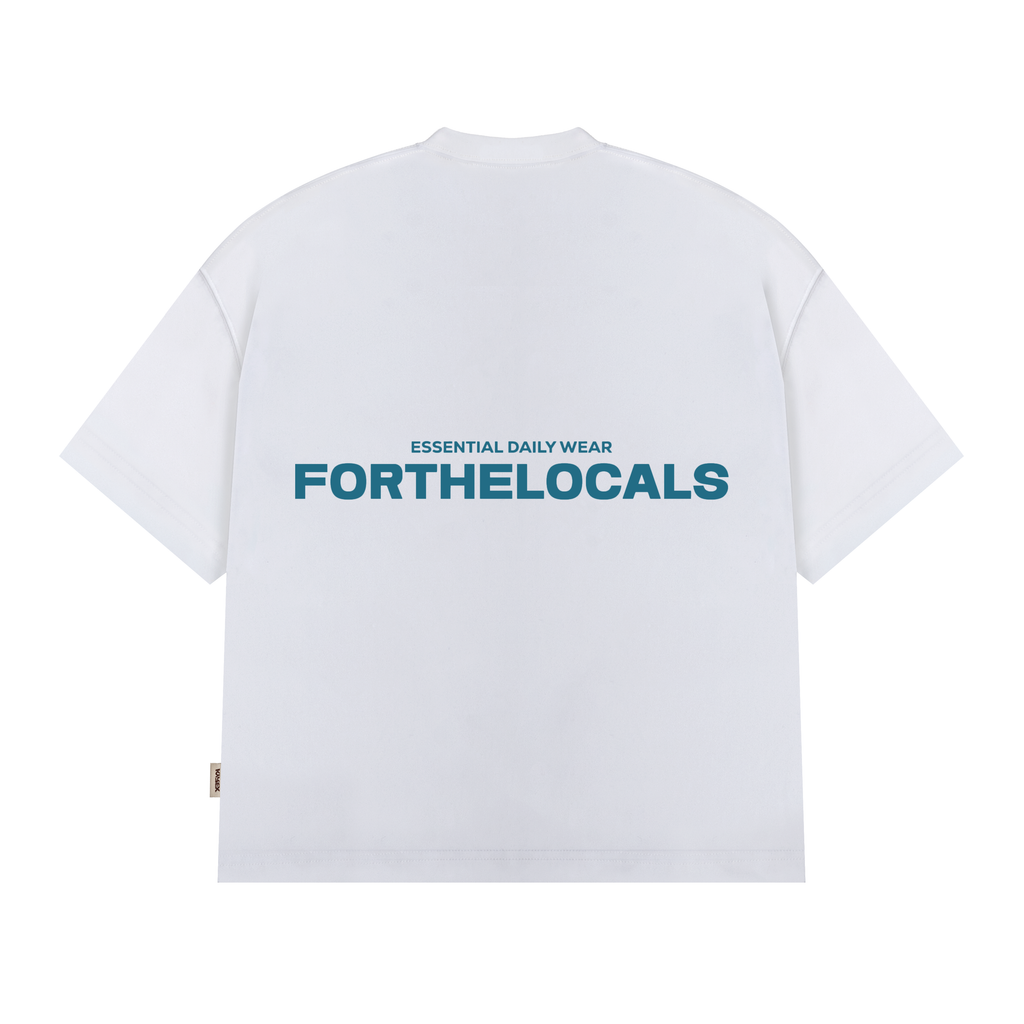 Essential Daily Wear T-shirt White/Blue