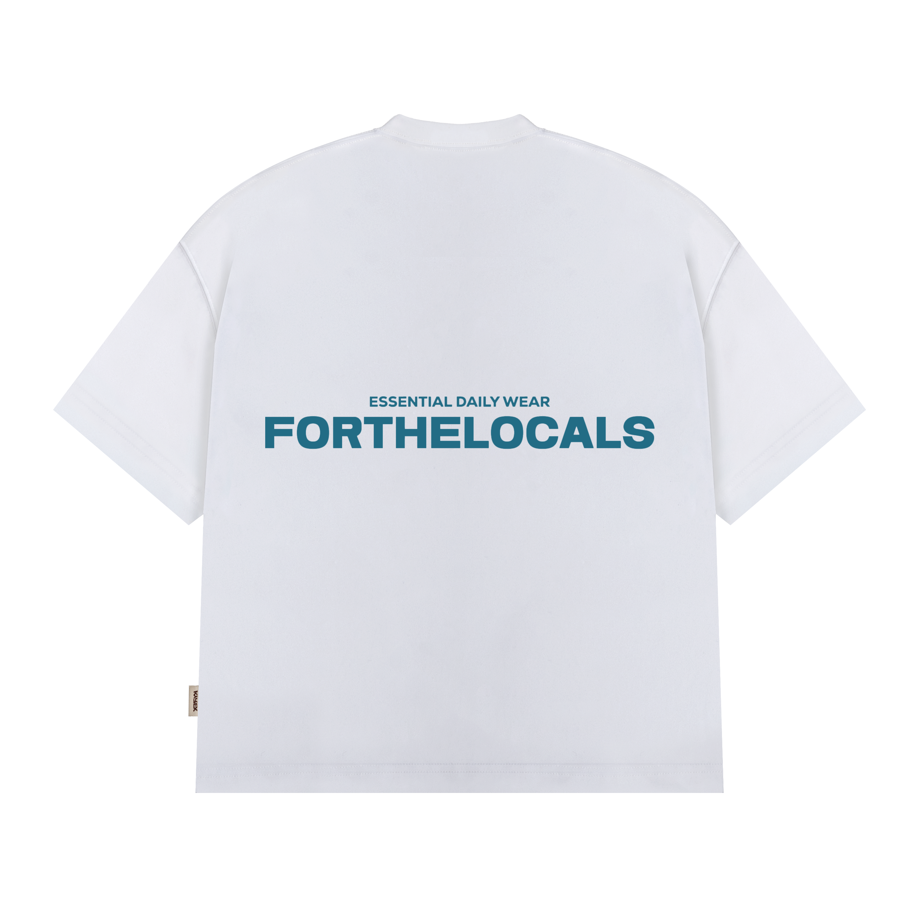 Essential Daily Wear T-shirt White/Blue