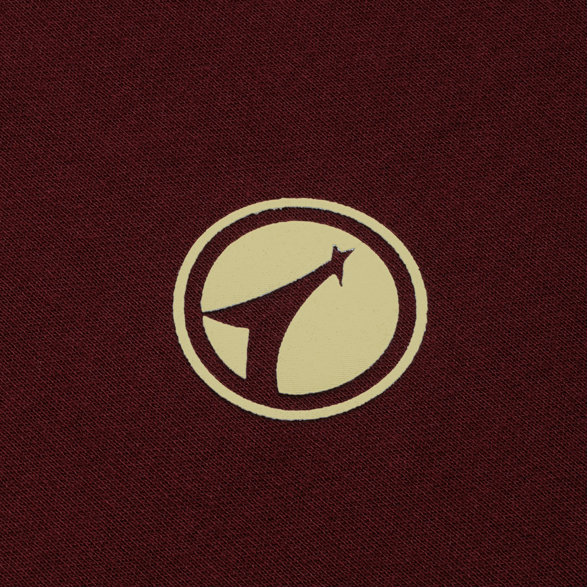 Essential Daily Wear T-shirt Maroon/Cream