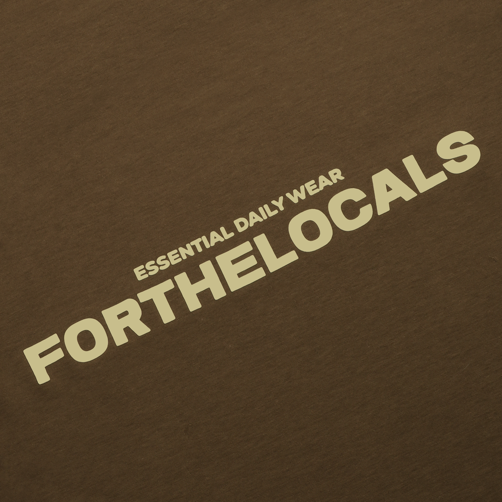 Essential Daily Wear T-shirt Brown/Cream