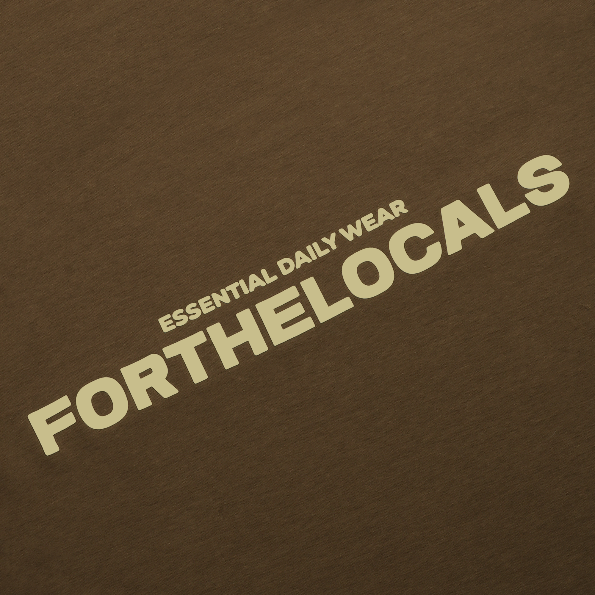 Essential Daily Wear T-shirt Brown/Cream
