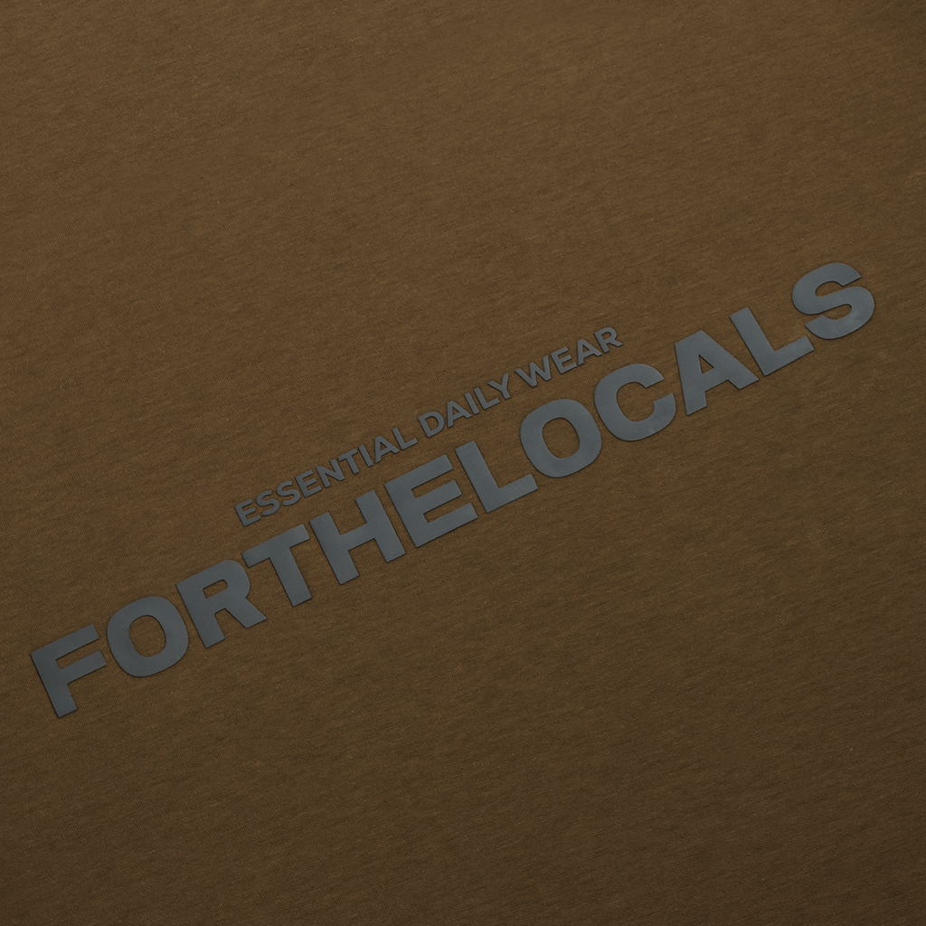 Essential Daily Wear T-shirt Brown/Dark grey