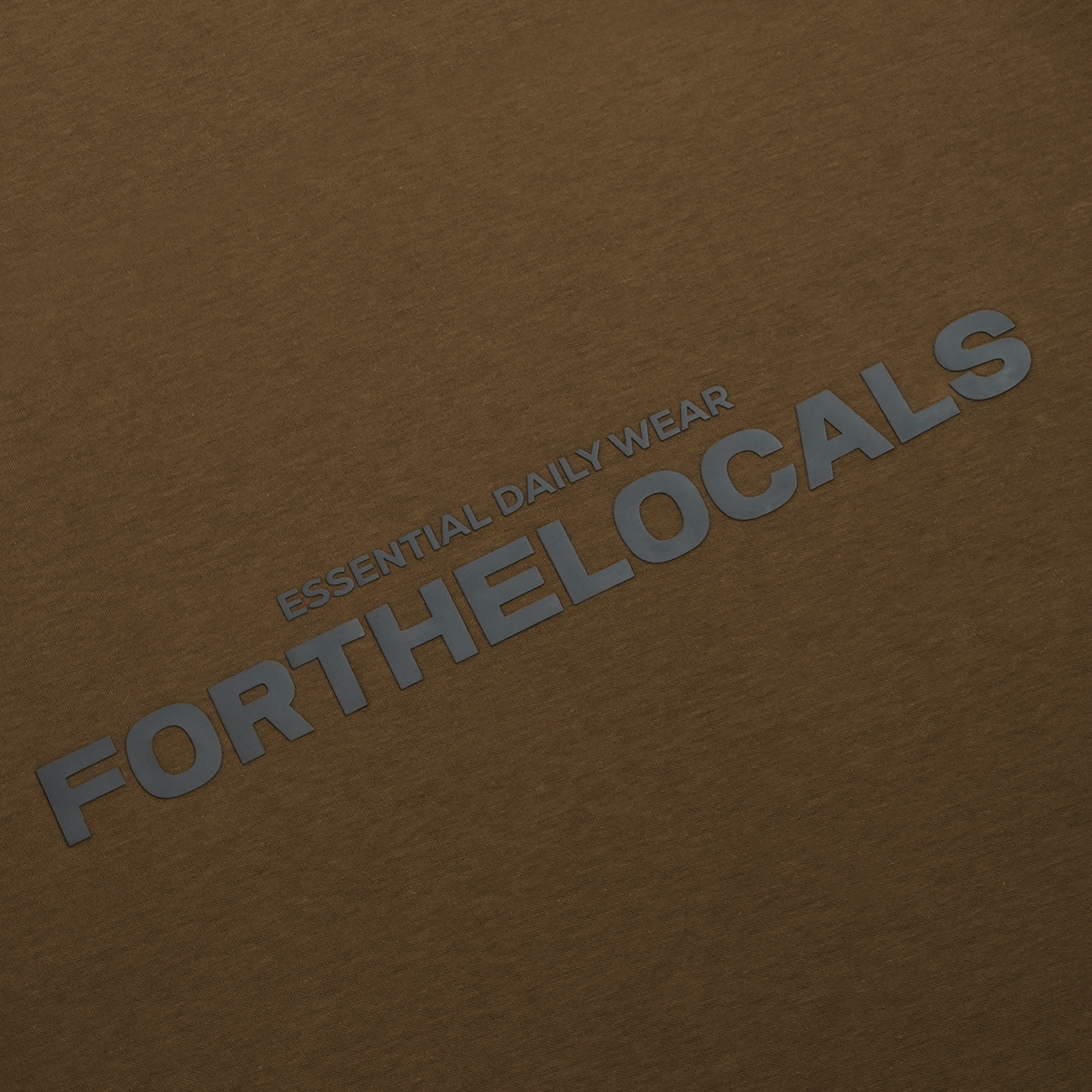 Essential Daily Wear T-shirt Brown/Dark grey