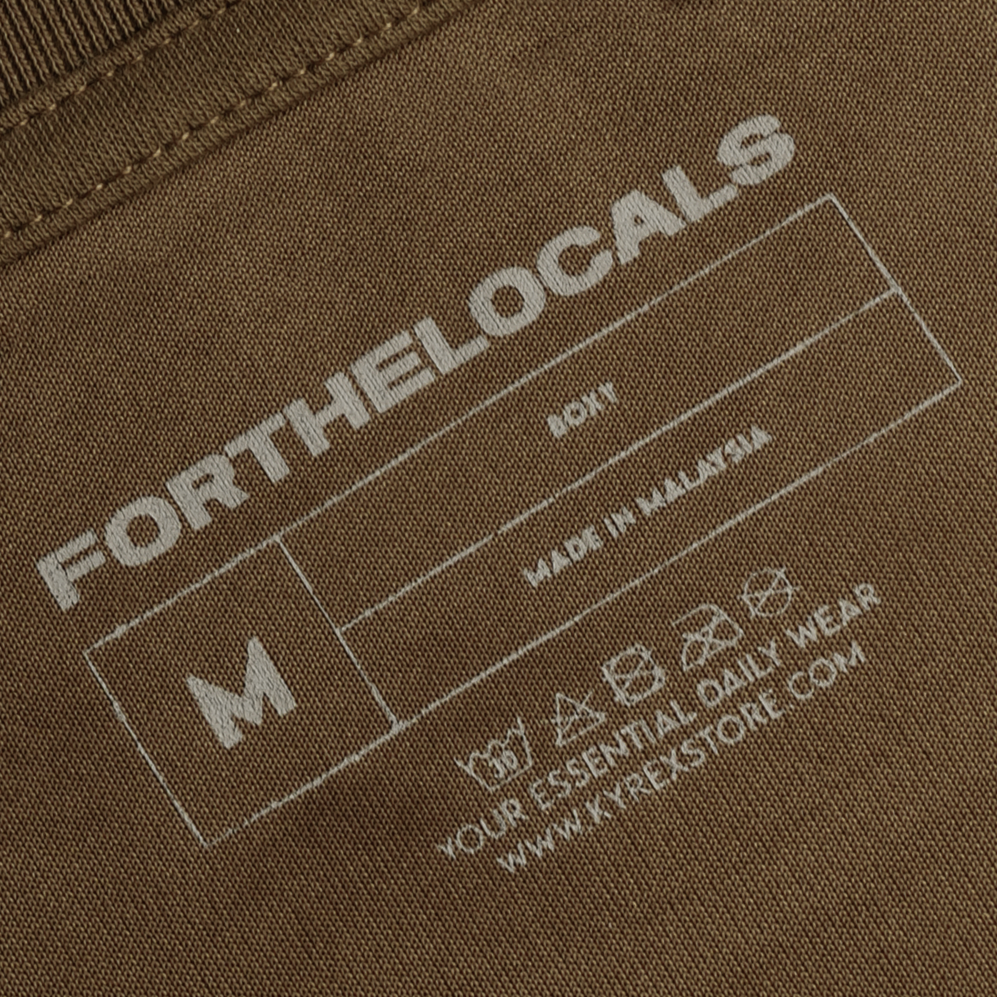 Essential Daily Wear T-shirt Brown/Dark grey