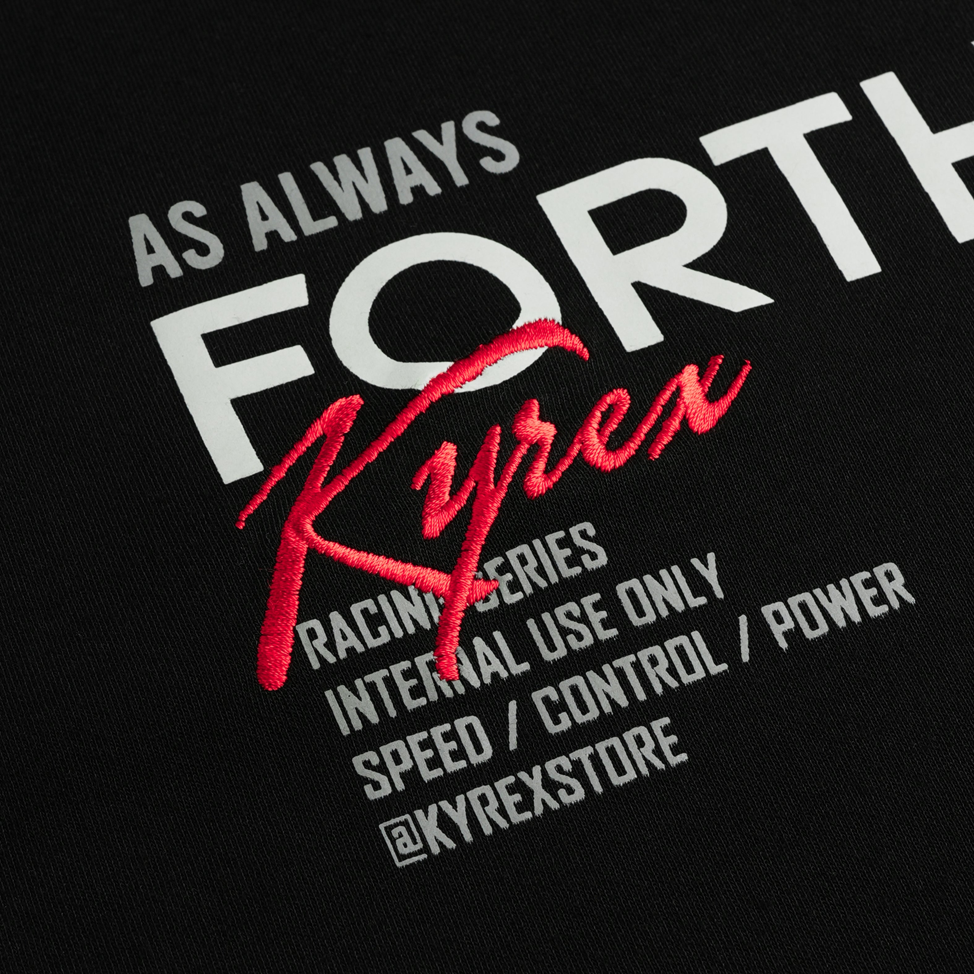 Double Sleeve Racing Division T-shirt - Black