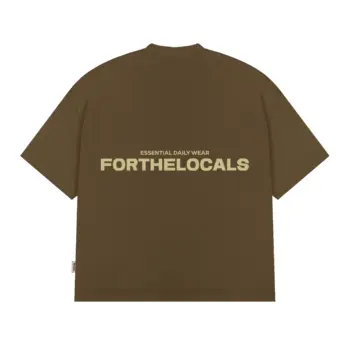 Essential Daily Wear T-shirt Brown/Cream
